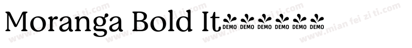 Moranga Bold It字体转换